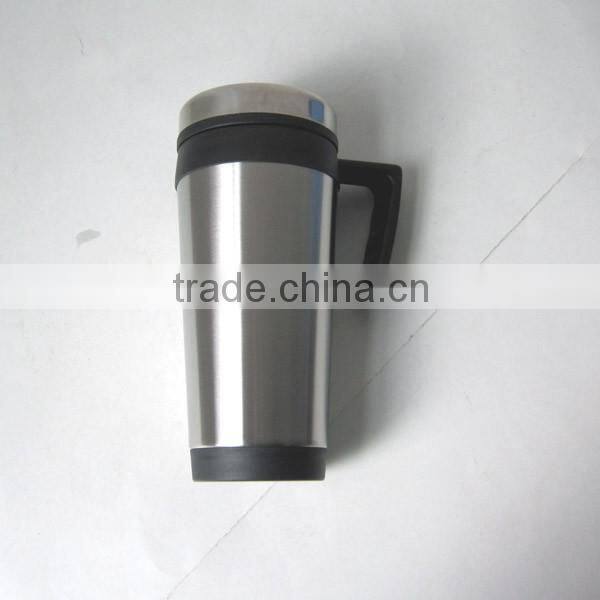 double wall stainless steel plastic tumbler with handle