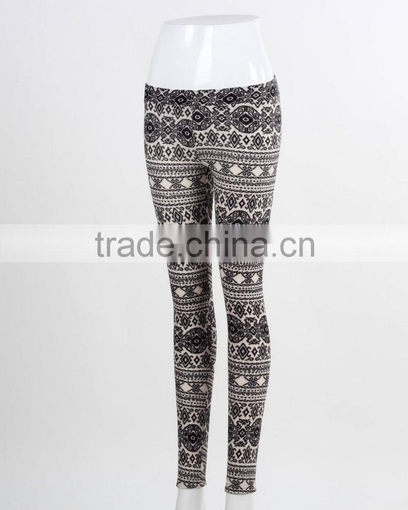 F5W31041 Girl Aztec Printed Leggings
