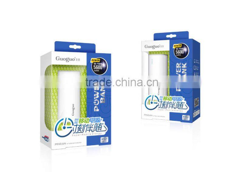 External Battery High Capacity Power Bank 15600mAh Gift from Shenzhen Factory