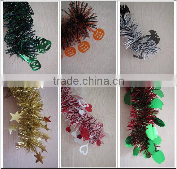 Black Bat PVC Christmas Tinsel For Decoration