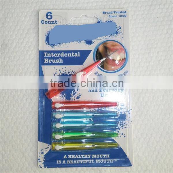 push type dental interdental brush toothpick, FDA certification, OEM for your Company privat Label brand, trade assurance.