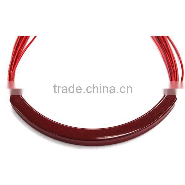 2014 Fashion brass tube necklace in matt gold