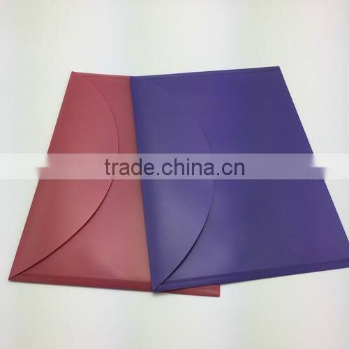 Promotional A4 Pocket Clear Plastic Folder with Snap Button