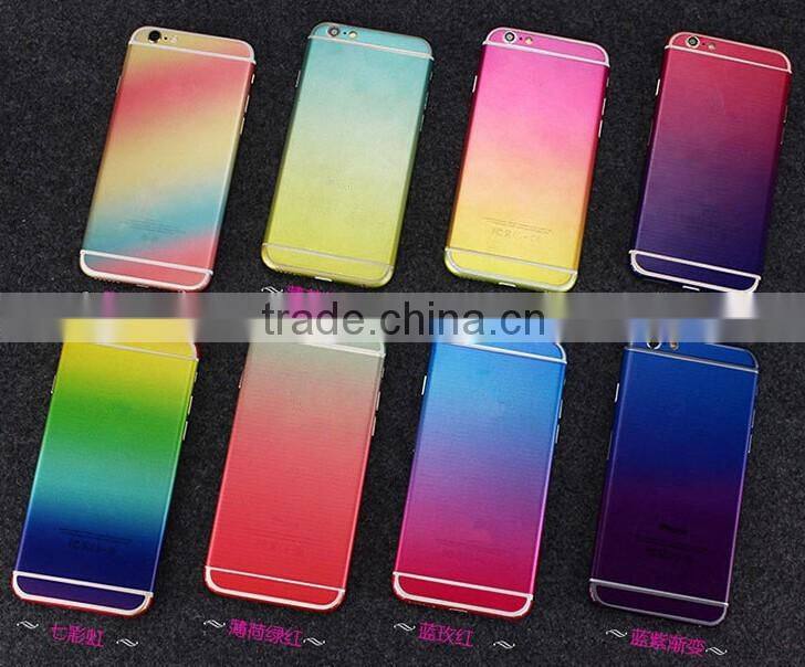 Full Body Glitter Rainbow Sticker Cover Wrap Skin For iPhone 6