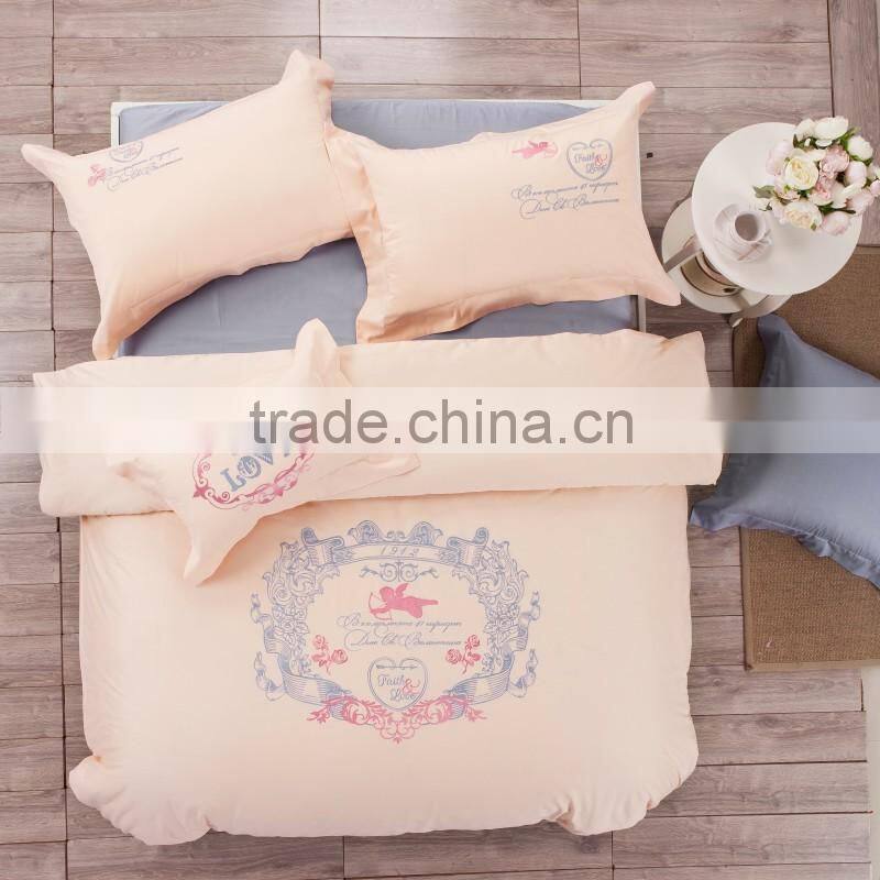 2015 China comfortable cheap bedding set king size hotel bedding set modern wholesale beds china bedroom sets