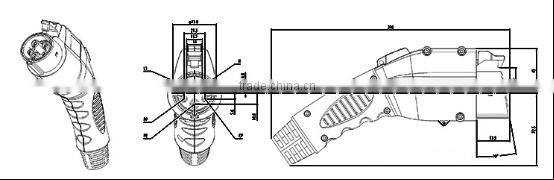 J1772 ev ac plug/ J1772 electric car charging cables