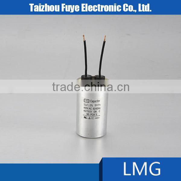ac CBB65 capacitor with wires