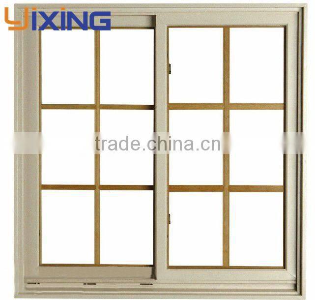 Shutter sliding window framed double glazed aluminum window price square meter