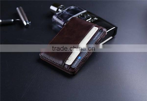 Hot sale best quality magic wallet vintage leather