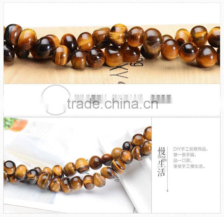 8*10mm irregular shape factory price natural yellow tiger eye stone