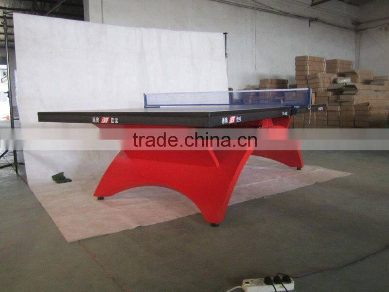 Tainbow shape table outdoor table Folded portable tennis table