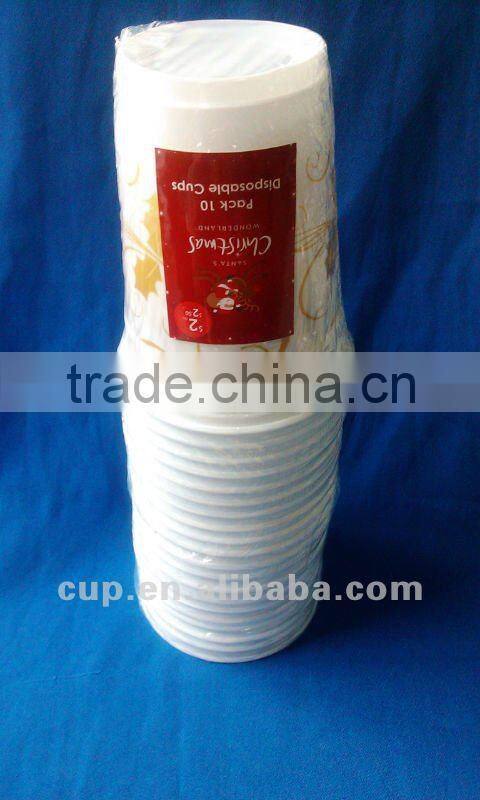 16oz(500ml) PS disposable plastic party cup tatoo printed flowers C1696122