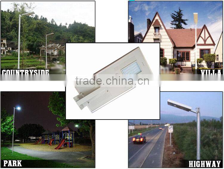 Factory Price CE RoHS Approval IP65 All in one Integrated LED Solar Highway Street Light