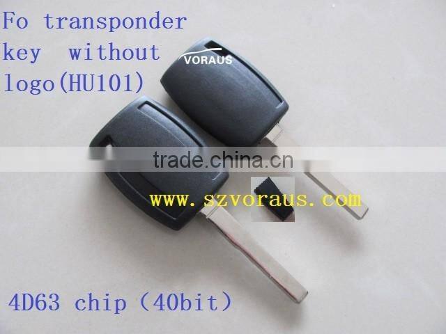 New key Fo transponder key without logo(HU101) 4D63 chip(40bit)