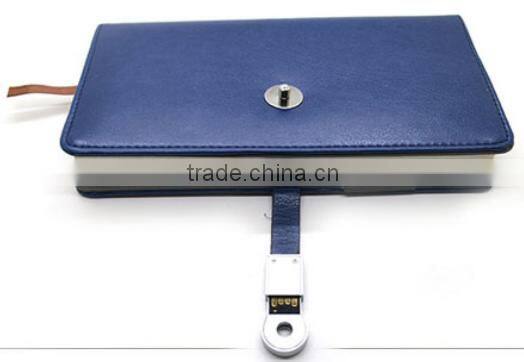 Agenda 2016 notepad charger for phone leather diary