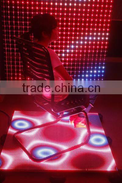 Stage Used LED Curtain Display Video Screen/ RGB Glass Window LED Display