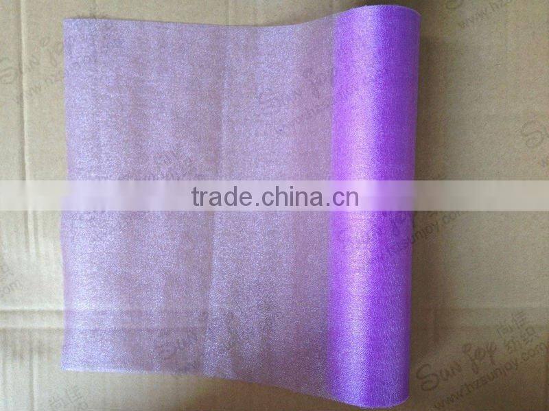 Slit edge purple sheer tulle ribbon wholesale