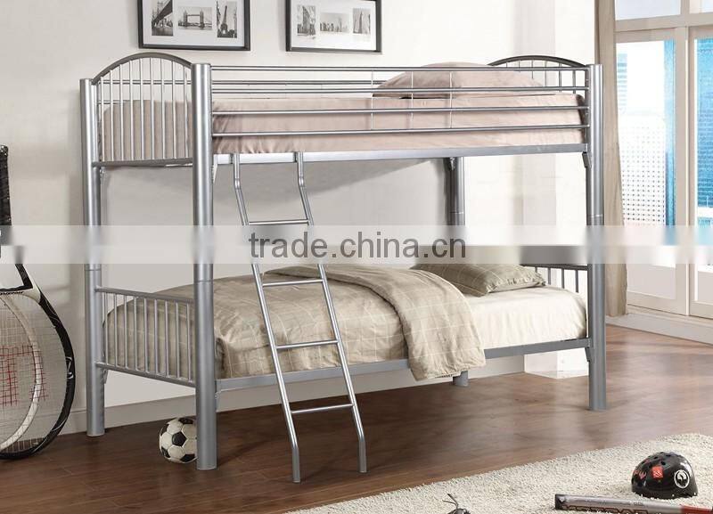 Modern design adult steel double bunk bed durable metal bunk bed