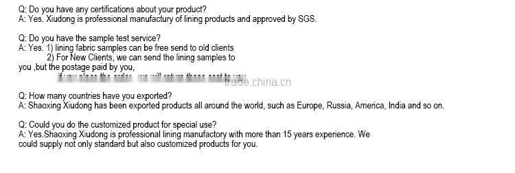 100 polyester two tone jacquard pattern suit/sleeve/jacket lining fabric