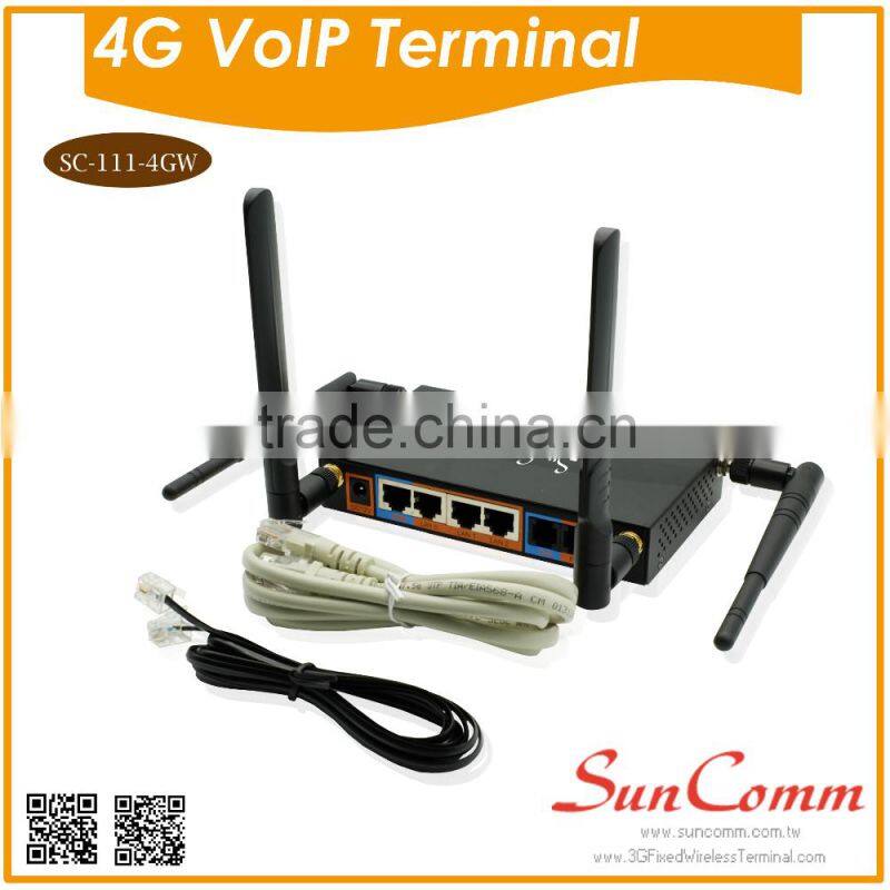 SC-111-4GW VoIP Terminal All-In-One with 4G 1SIM, 1 port FXS + 1 port FXO & WIFI AP