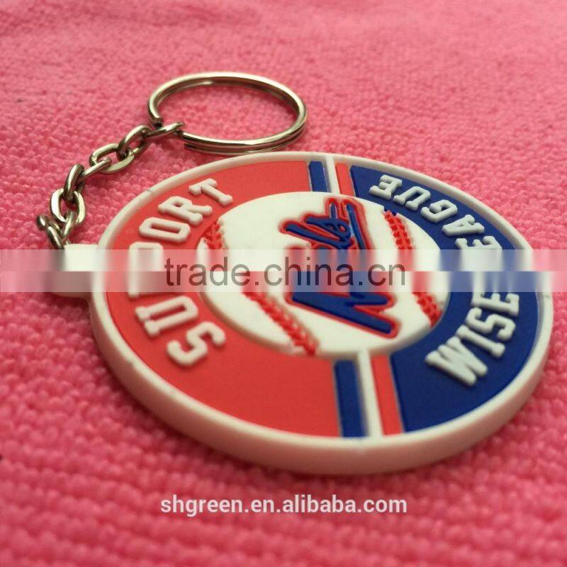 sportwear PVC rubber keyring,3D rubber keyholder with low price