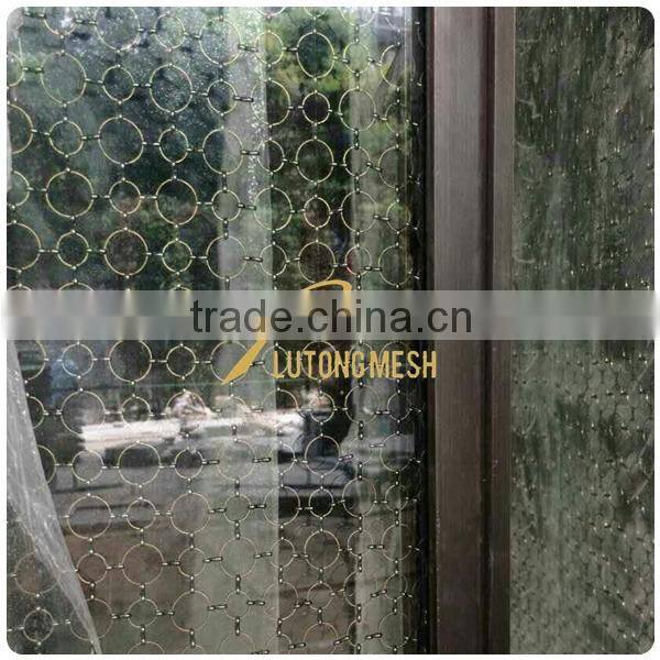 Metal ring mesh curtain for living room divider curtain