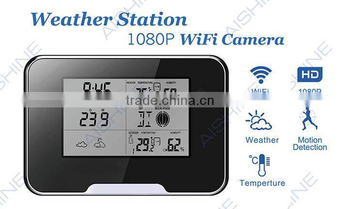 HD 1080P Wi-Fi Weather Station Camera for home and office security