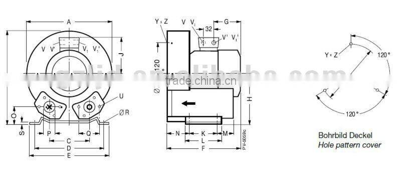 small tubine blower,sweage treatment pump, vortex vacuum pump