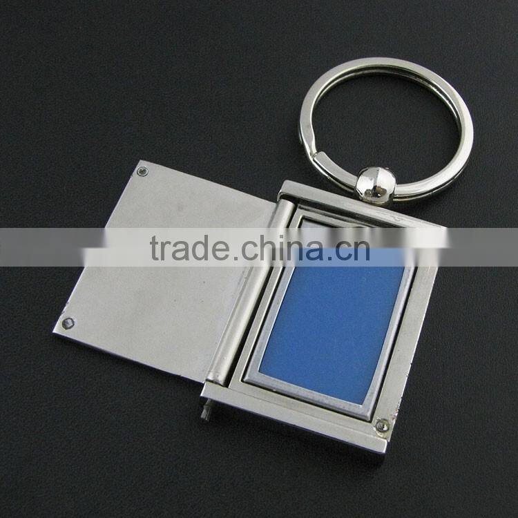 New rectangle Creative Different Shape Metal Photo Frame Key Chain Ring Keychain