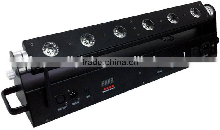 Professional Stage Lighting Rechargeable DMX Wireless Battery Powered Backdrop 6in1 RGBWAUV 6x18w LED Wall Washer
