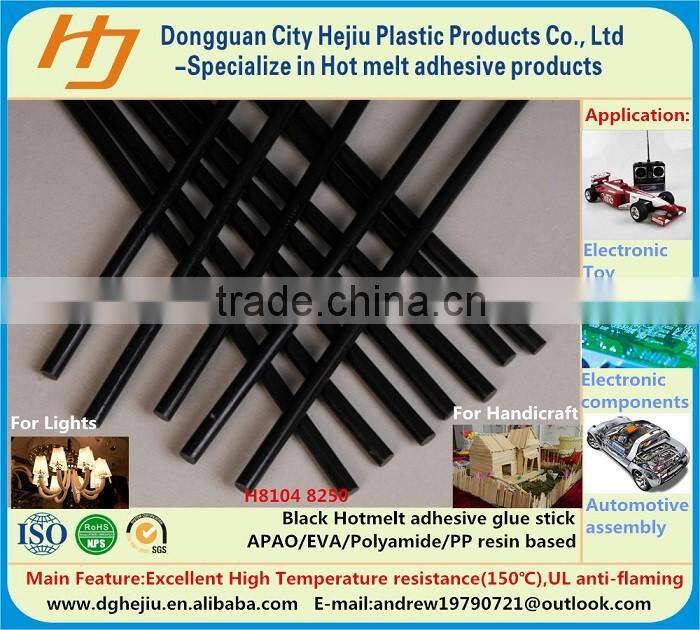 Black electronic toys hot melt adhesives glue stick