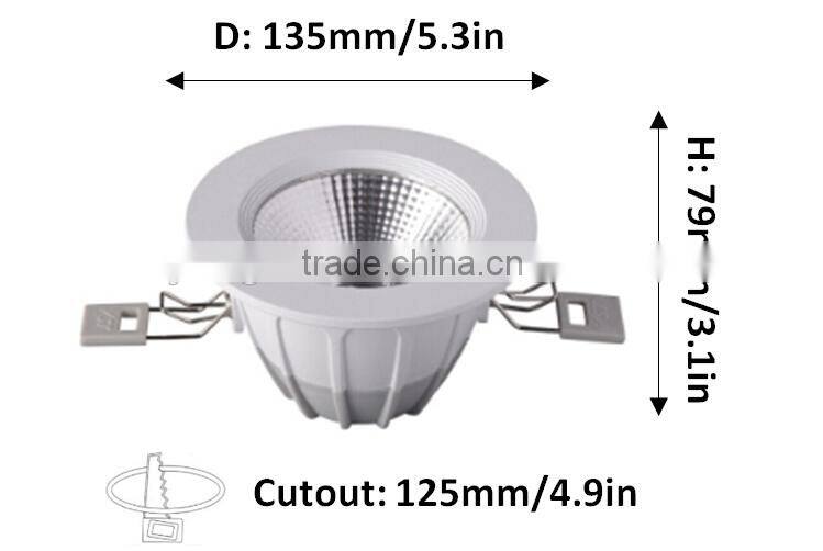 Contemporary ceiling light fixtrure / COB led downlight 10w for shopping mall ceiling decoration design