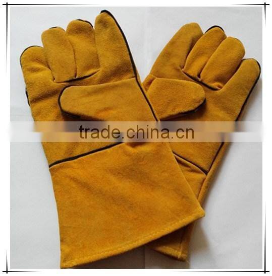 BSSAFETY Cow split leather welding gloves, safety work gloves