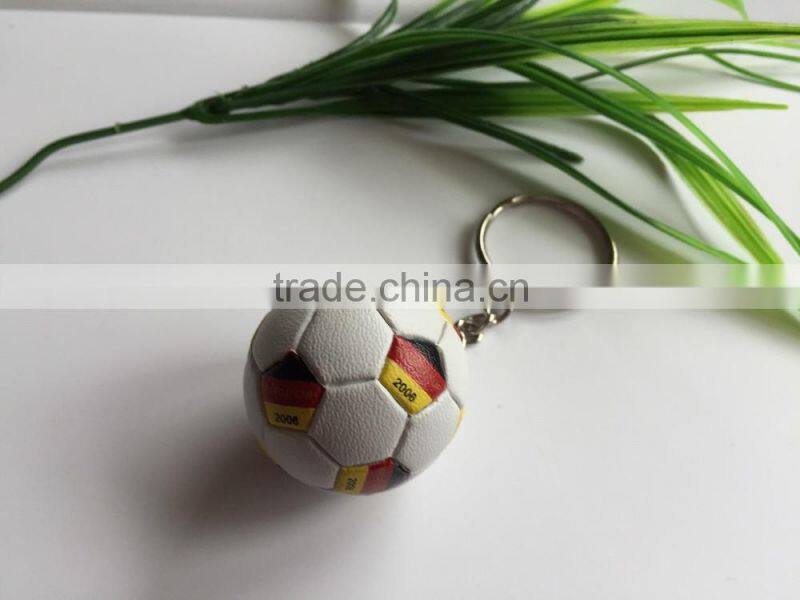 2016 Olymplic games PVC soccer keychain, Germany flag football keychain