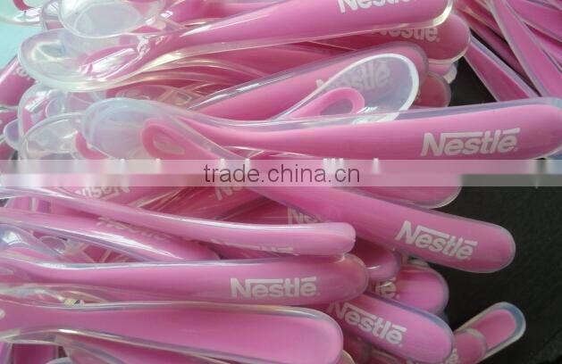 High Quality Comfortable colorful flexible silicone Baby spoon,Soft newborn baby spoon