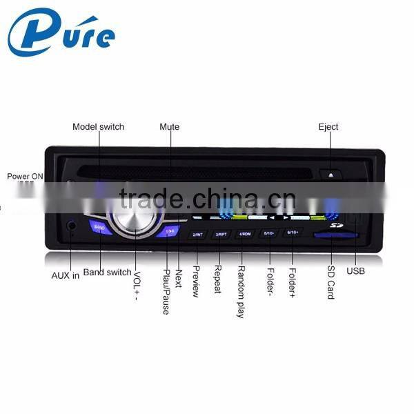 Cheap price 1 din car radio dvd player with AUX and lcd color display