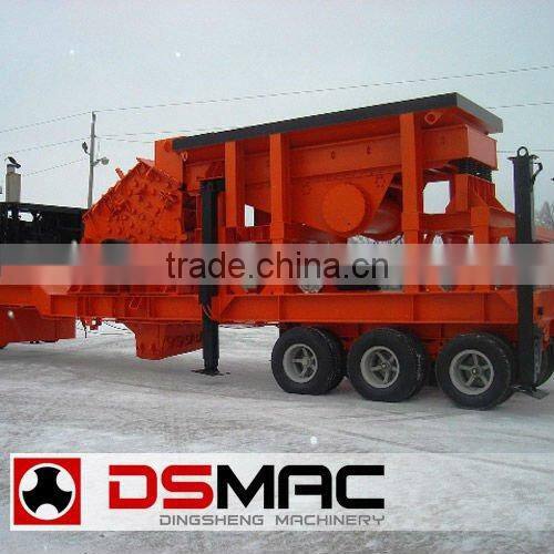 Tyre Mobile Impact Crusher Plant