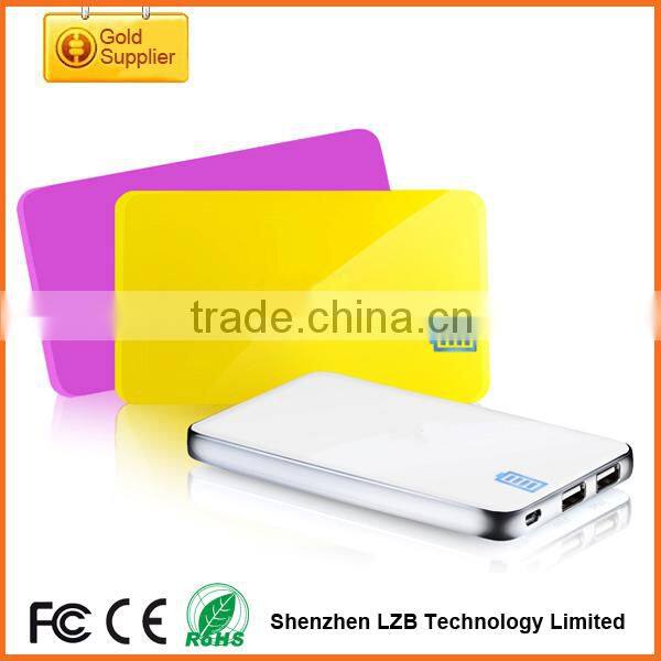 5600mah 2 USB output pwer bank,portable smart charger for mobile phone