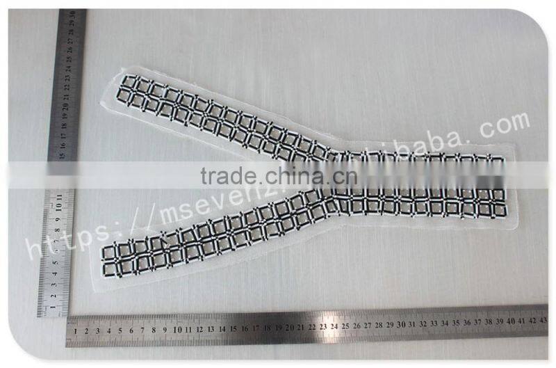 Fashional design handmade embroidery beaded neck trim for garment