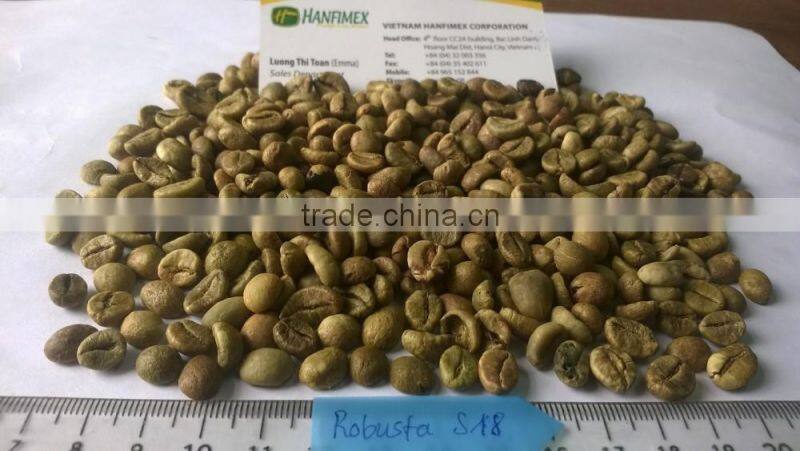 Vietnam Robusta Coffee Beans Unwashed Quality ( emma@)