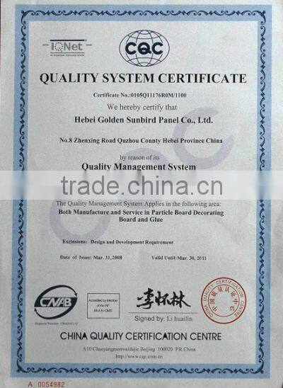 melamine faced mdf board