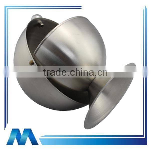 Round Stainless Steel Sugar Bowl with Rotatable Lid