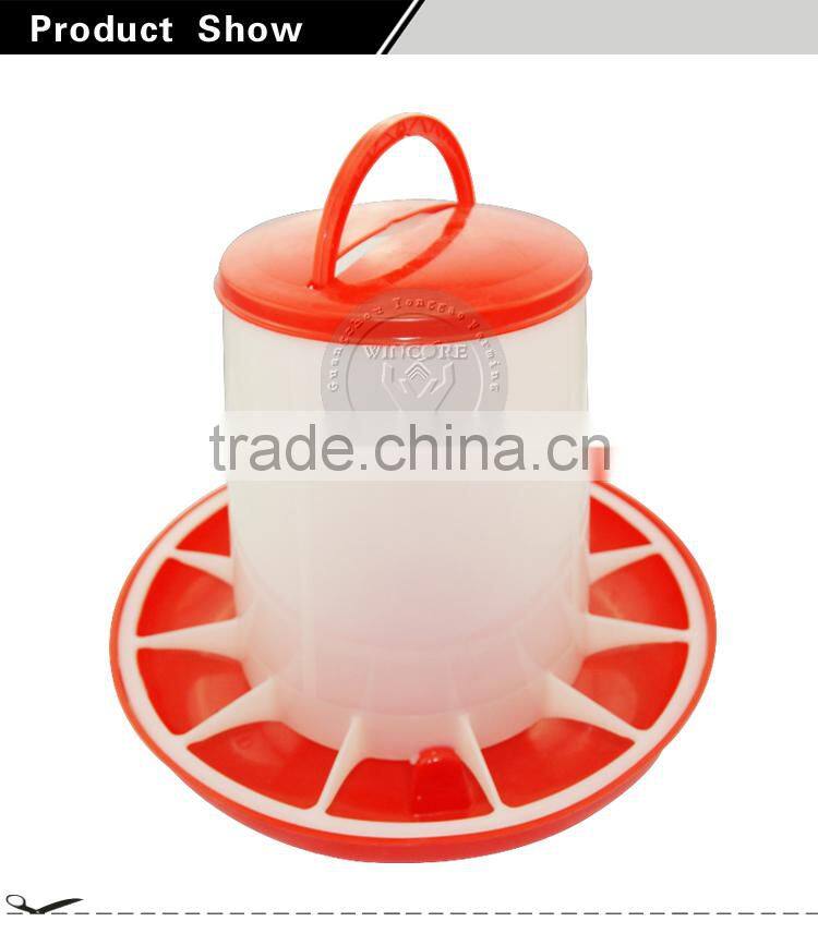 6KG Poultry Thicker Feeder Pan adjustable poultry plastic chicken feeder