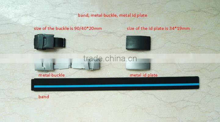 high quality custom sport medical alert bracelets rubber running wristband