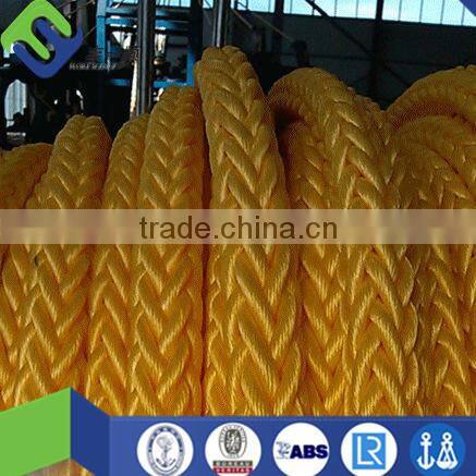 8 strand pp rope/white ships mooring rope hot sale