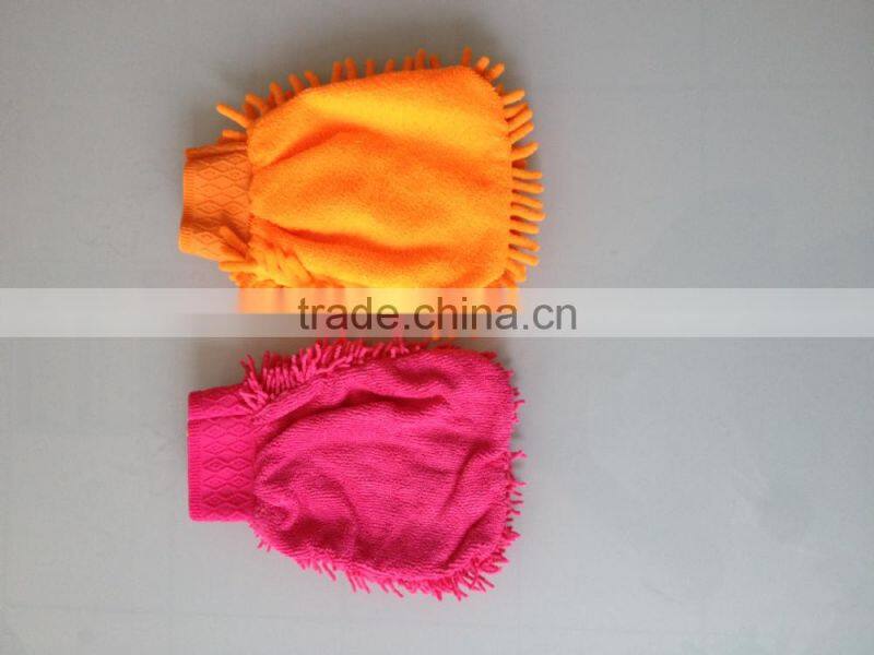 microfiber chenille mitt glove