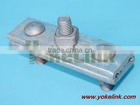 hot dip galvanzied suspension guy wire clamp for deadend hardware