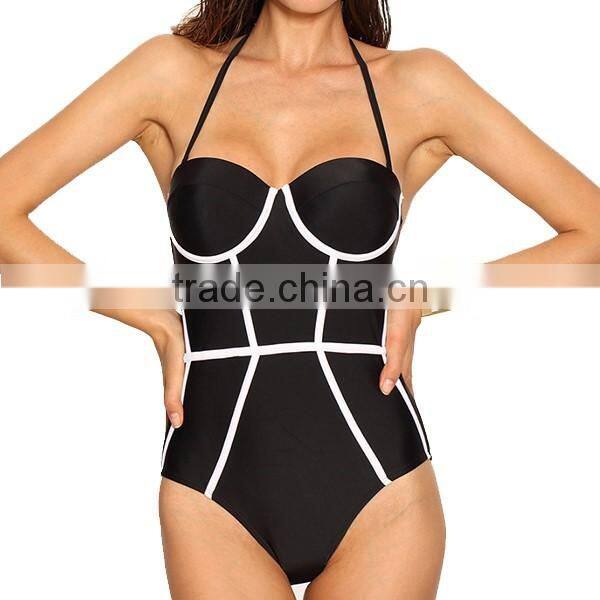 Fashion Designer 2017 sexy girl one- piece swimwear