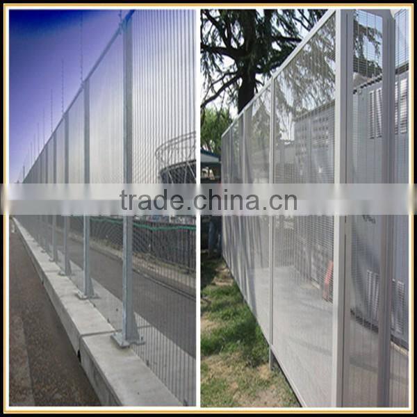 Waterproof high performance system Anti-creep Fence / 358 serried horizontal wires fence China