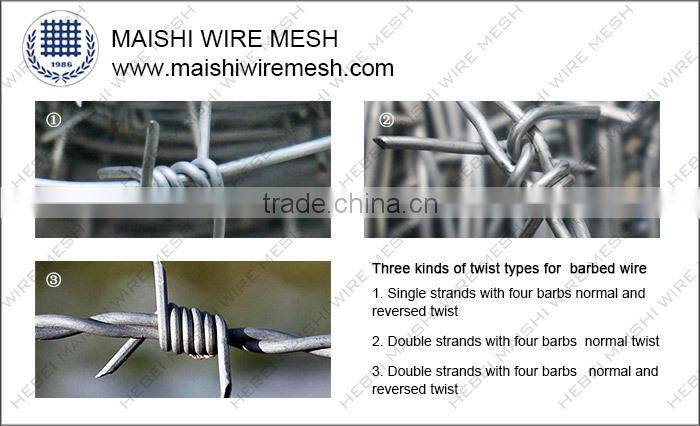 SINGLE AND DOUBLE STRAND BARBED WIRE